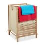 Laundry basket 63.5x43x43cm, 60L., light brown/beige