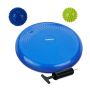 Balance pillow with pump and 2 massage balls, blue/green