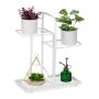 Flower stand with 3 shelves 50.5x44x22cm., white