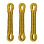 Set of 3 clotheslines 20m, yellow