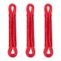 Set of 3 clotheslines 20m, red