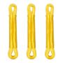 Set of 3 clotheslines 20m, yellow