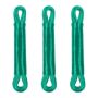Set of 3 clotheslines 20m, green