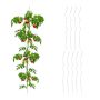 Set of 10 garden grates 90cm, silver color