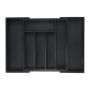 Cutlery tray 5x29.5x33.5cm., black