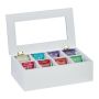 Tea bag organizer 9x28x16cm., white