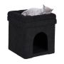 Foldable cat house 42x38x38cm., black