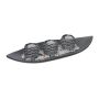 Set of 3 candle holders and tray, dark grey/white