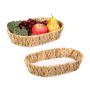 Set of 2 fruit baskets 7x33x22cm., beige/white