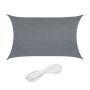 Rectangular sun awning 400x300cm., dark gray