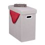 Folding seat with hinged lid 49x48.5x27cm., beige