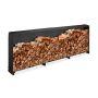 Firewood stand 110x322x29cm., black