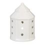 Candle holder "House" 10.5x7.5cm., white color