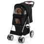 Dog stroller 81x44.5x100.5cm, black