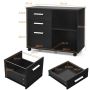 Document cabinet 81x41x66cm., black