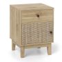 Bedside table 40x39x55cm., light brown