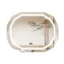 Led wall mirror 91.5x71x0.5cm., white/silver color