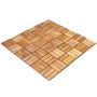 Set of 27 terrace tiles 31.5x31.5x2.5cm., brown