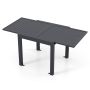 Outdoor table 80x80x75cm., dark gray