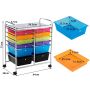 Trolley with drawers 64x38x75cm., various colors