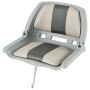 Boat seat 57x51x35cm., white/gray