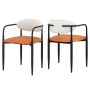 Set of 2 dining chairs 54x54x77cm., assorted colors