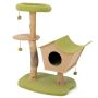 Scratching post 79x60x110cm., light brown/green color