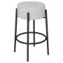Bar stool 48x48x68cm., gray/black