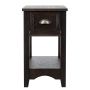 Set of 2 bedside tables 56x33x58.5cm., dark brown