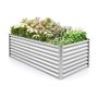 Raised bed 180x95x60cm., silver color