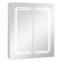 Bathroom wall cabinet with mirror 60x68.5x13cm., white