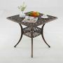 Outdoor table 80x80x75cm., bronze color