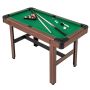 Billiard table 122x61x76cm., brown/green color