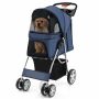 Dog stroller 81x44.5x100.5cm., dark blue/black