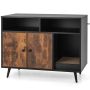 Cat litter box 90x50x70cm, black/brown