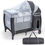 Children's playpen 127x63x110cm., black