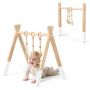 Children's arch with toys 62x45x60cm., light brown/white color