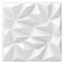 3D-панели из ПВХ, 40 шт, Белый, 50 × 50 × 4,5 см