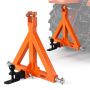 Kolmipisteinen vetolaite VEVOR S-01-B, 50,8 mm:n vastaanotin, Oranssi, 530 × 165 × 540 mm