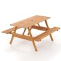 Picnic table 150x139x75cm., brown
