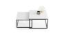 Coffee table Twin 70x70x42cm / 60x60x36 cm, black