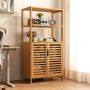 Freestanding shelf 60x33x116cm., light brown