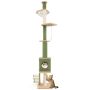 Scratching post 39x39x253cm., green/beige