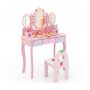 Children's dressing table with stool, various colors