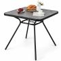Outdoor table 80x80x72.5cm., black