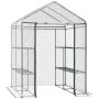 Прозрачная теплица Outsunny 143x143x195 см.