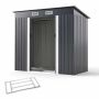Garden storage shed 213x112x186cm., dark gray