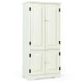 Kitchen cabinet 59x32x123cm., cream color