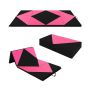 Gymnastics mat 240x117x5cm., black/pink