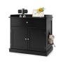 Cat litter box 76x53x73.5cm, black